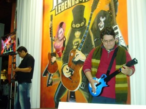 Jugando Guitar Hero